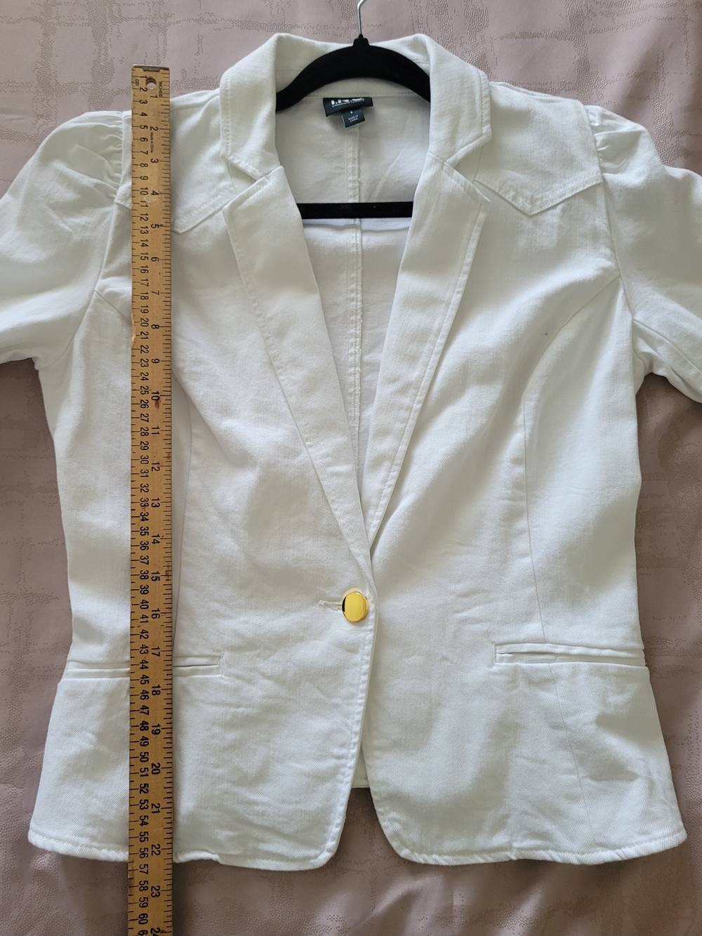INC  White Cotton Jacket - Picture 6 of 7